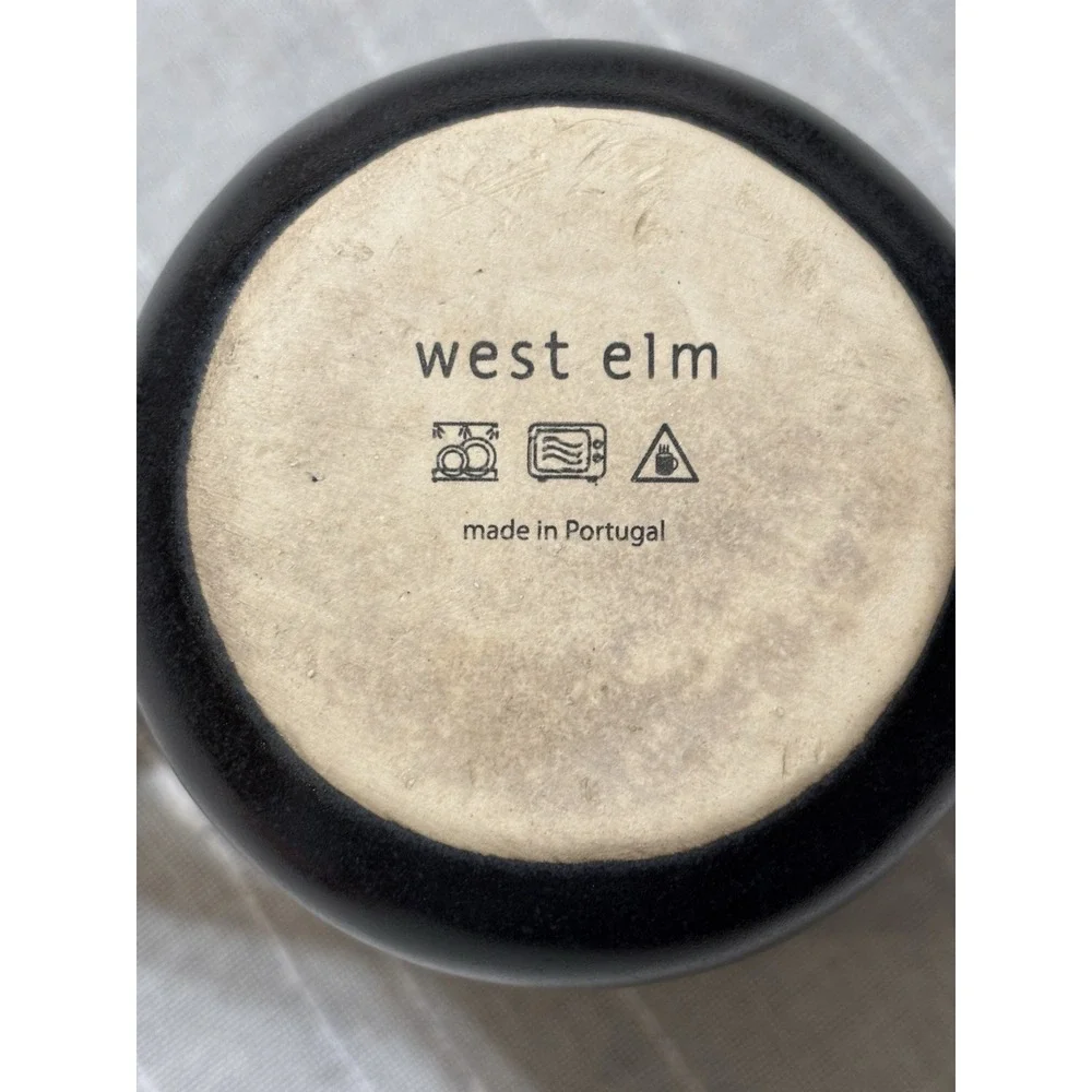 West Elm Mug Glazed Stoneware Made In Portugal Coffee Tea